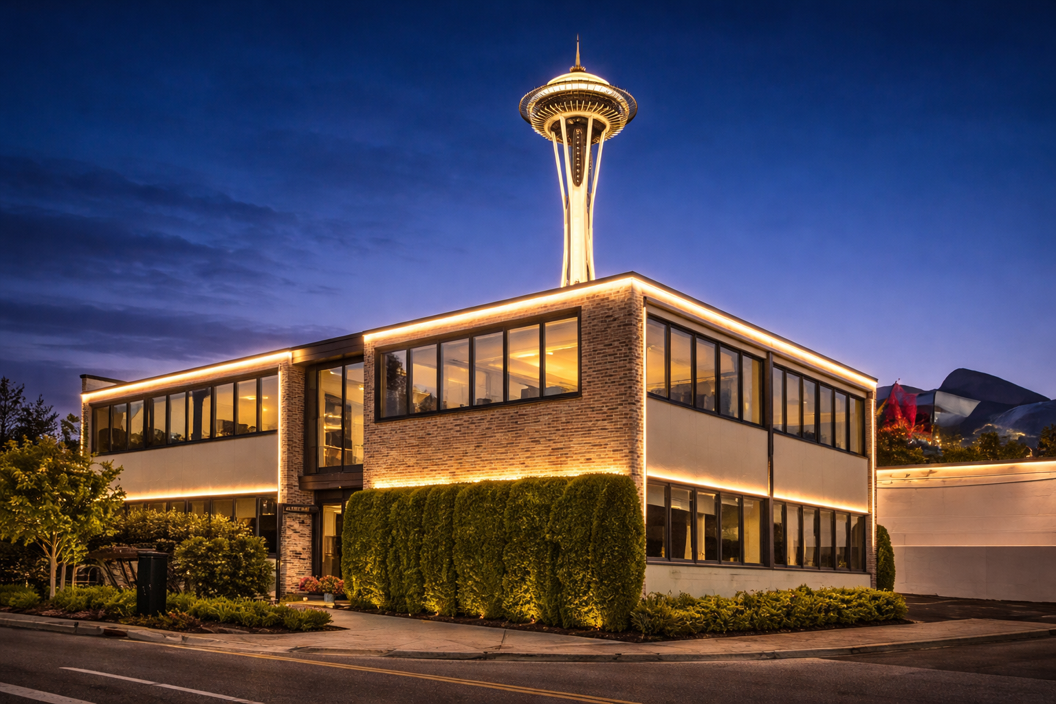 Sculptural LED light fixture